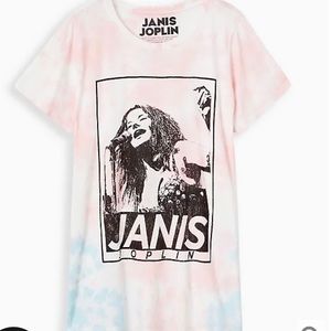 Torrid Janis Joplin Graphic Tie Dye Crew Neck Tee Tshirt Large
